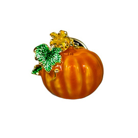 Брошь 3V-5297-Y ювелирный сплав Тыква
