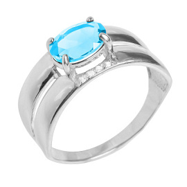 Кольцо 1-603 топ серебро