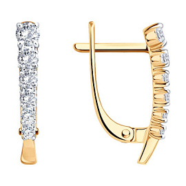 Серьги дорожка 51-120-01376-1 золото