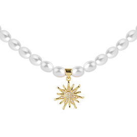 Бусы чокер К-220W-1C-39 ювелирный сплав Солнце