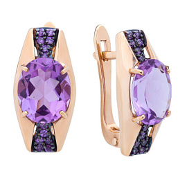 Серьги кл2773а-3 золото