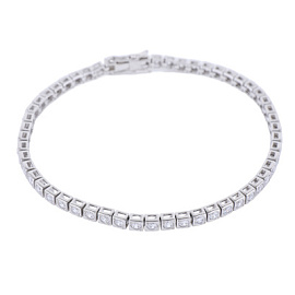 Браслет теннисный 4340206330-17 серебро
