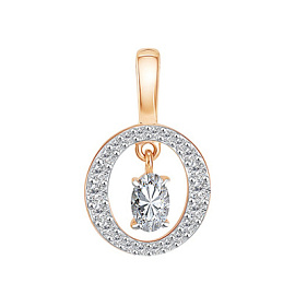 Подвеска 04-53-0126-06 золото Овал