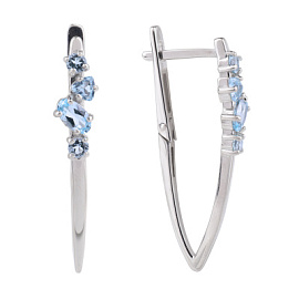 Серьги 2-1240 топ серебро