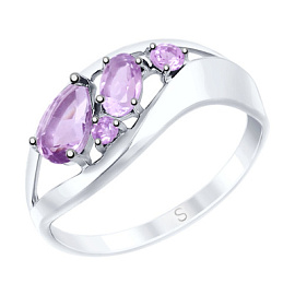 Кольцо 92011574 серебро