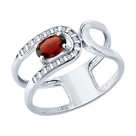 Кольцо 92014834 серебро