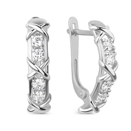 Серьги 023182-3101 золото Тиффани Х