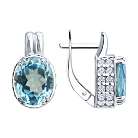 Серьги 92023262 серебро