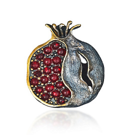Подвеска PN030548GRN-CRD-M серебро гранат
