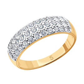 Кольцо дорожка 012195 золото