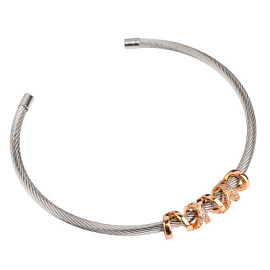 Браслет жесткий 800410440 ювелирный сплав