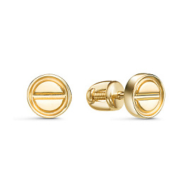 Серьги пусеты л0503714 золото Картье винт