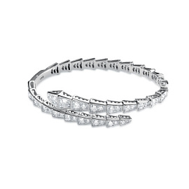 Браслет с070197 серебро Булгари Змея