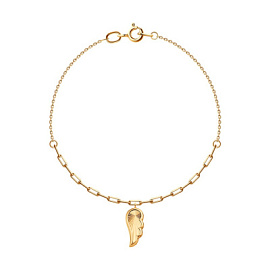 Браслет 051550 золото Крыло