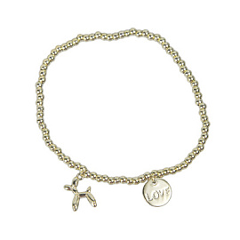 Браслет 3-0847-Y ювелирный сплав LOVE