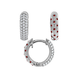 Серьги конго 2340201276л-31 серебро