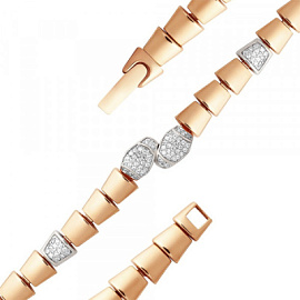 Браслет 06-10101-2339 золото Булгари Змея