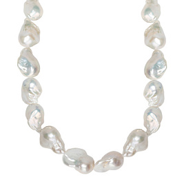 Бусы нить К-6820Б-2-с-45 серебро