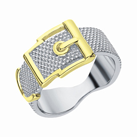 Кольцо B17854-R серебро Ремень