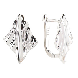 Серьги E6093-W серебро