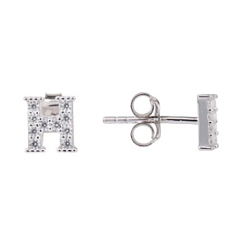 Серьги пусеты LLE611 серебро эрмес