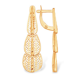 Серьги подвесные С11021751 золото