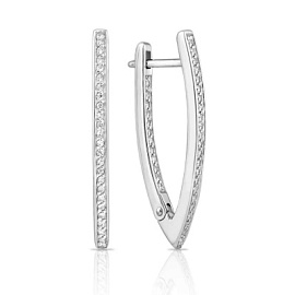 Серьги дорожка 49856 серебро Дорожка