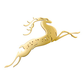 Брошь 261110458g ювелирный сплав Олень