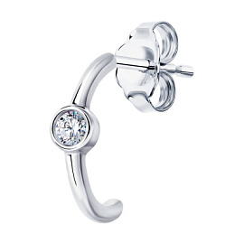 Серьги серьга одиночная 94170135 серебро