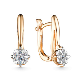 Серьги 25250-100 золото