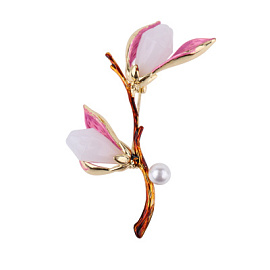 Брошь 61846390-3 ювелирный сплав Цветок