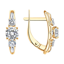 Серьги дорожка 0200086 золото