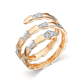 Кольцо к1364 золото Булгари Змея