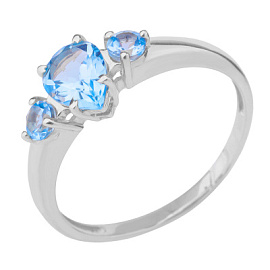 Кольцо К-0236 топ серебро