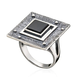 Кольцо RG021048ONX-CSQ-M серебро Квадрат