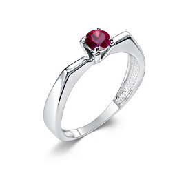 Кольцо один камень 01-5184.000Р-00 серебро