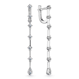 Серьги подвесные 24654-200 золото