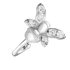 Серьги кафф СКФЖ8755Ф серебро Бабочка