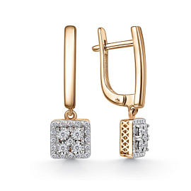 Серьги подвесные 02-11-51108-31-00-1 золото