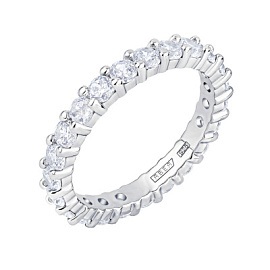 Кольцо дорожка 111-10-57-17.5 серебро Дорожка