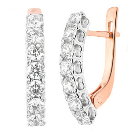 Серьги дорожка С-486-au золото Дорожка