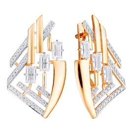 Серьги кл4436а-01 золото