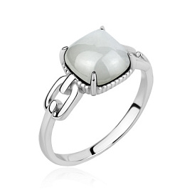 Кольцо один камень 1340935738 серебро