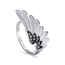 Кольцо 11-750-7989 серебро Крыло