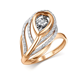 Кольцо 01-11-51131-31-00 золото перо