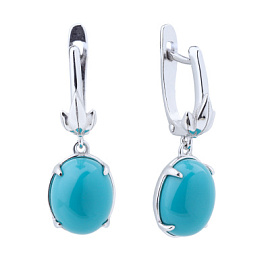 Серьги подвесные 1035862-01210-B серебро