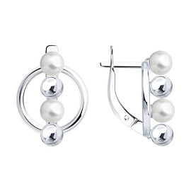 Серьги 94-120-00002-1 серебро