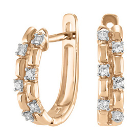 Серьги E101-E47961R золото