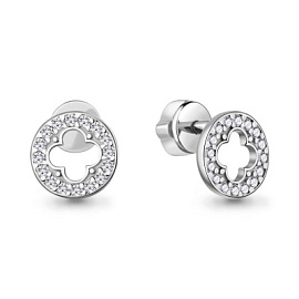 Серьги пусеты 400593А.2 золото Ван Клиф