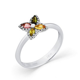 Кольцо 1-208409-00-60 золото Клевер